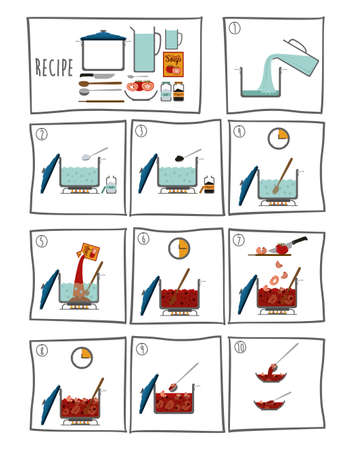 Kitchen design over white background, vector illustrationのイラスト素材