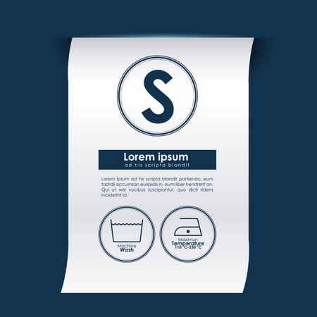 Label design over blue background, vector illustrationのイラスト素材