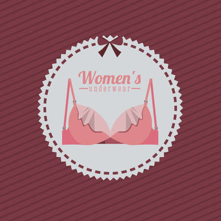 Underwear design over pink background,vector illustrationのイラスト素材