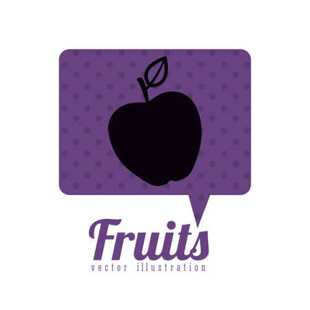 Fruits design over white background, vector illustrationのイラスト素材