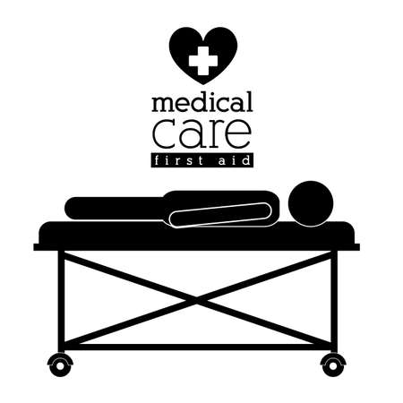 Medical design over white background, vector illustrationのイラスト素材