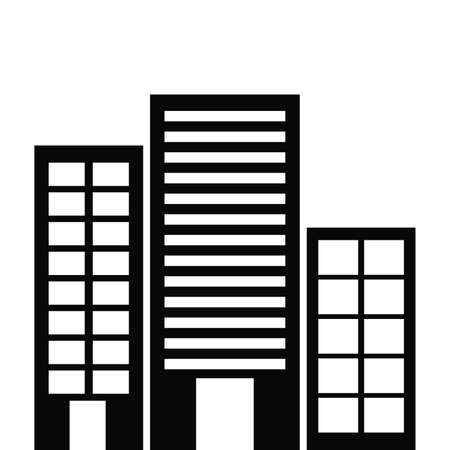 Urban design over white background, vector illustrationのイラスト素材