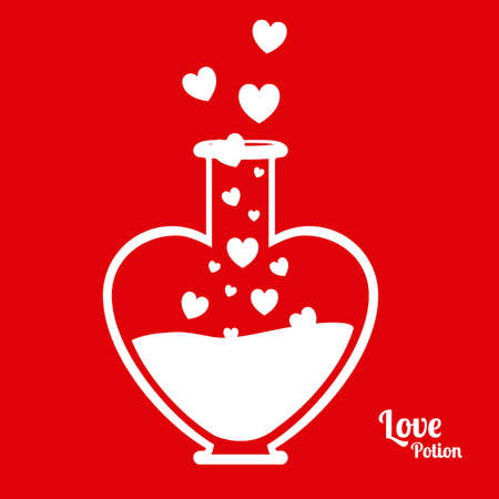 Love design over red background, vector illustrationのイラスト素材