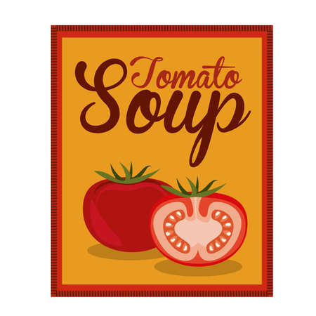 tomato soup poster のイラスト素材
