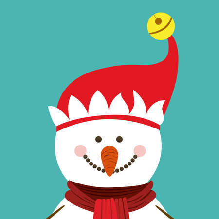 Christmas design over blue background, vector illustrationのイラスト素材