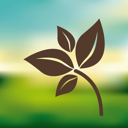 Ecology design over blur background.のイラスト素材