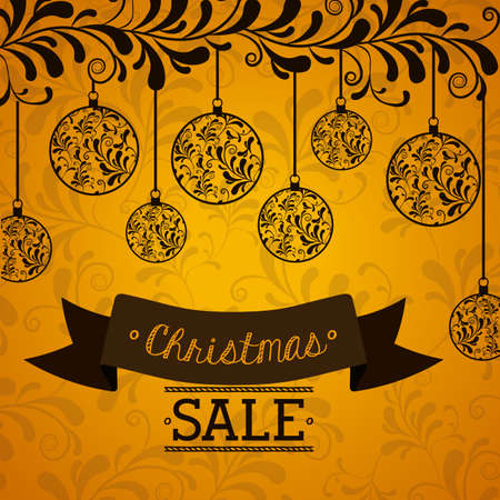 Shopping design over yellow background, vector illustrationのイラスト素材