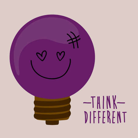 Bulb design over beige background, vector illustrationのイラスト素材