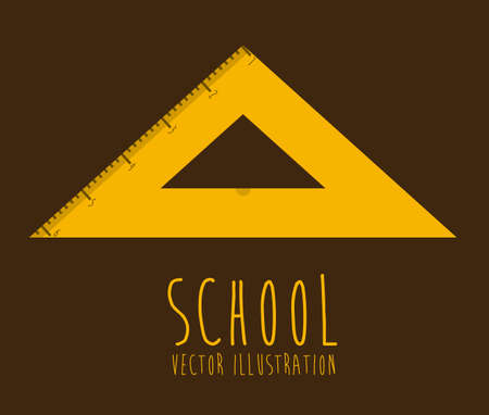 Education design over brown background, vector illustrationのイラスト素材