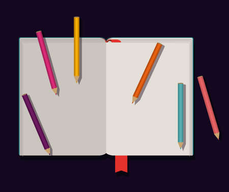 Education design over blue background, vector illustrationのイラスト素材