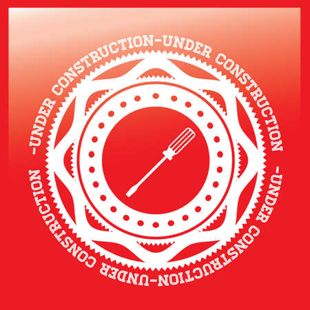 Tools design over red background, vector illustrationのイラスト素材