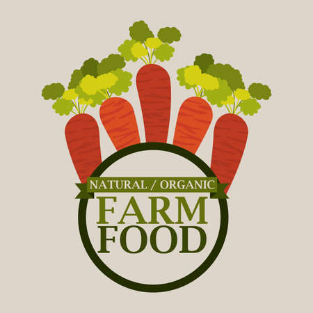 Farm design over beige background, vector illustrationのイラスト素材