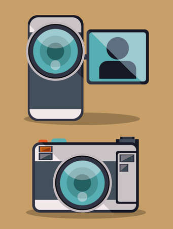 Technology design over white background, vector illustrationのイラスト素材