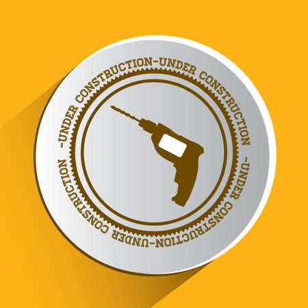 Tools design over yellow background, vector illustrationのイラスト素材