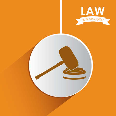 Law design over white background, vector illustrationのイラスト素材