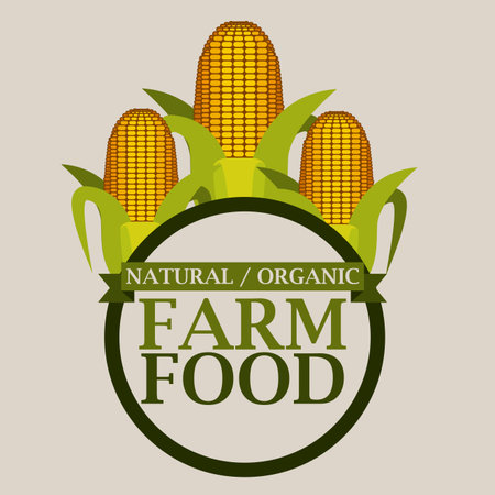 Farm design over beige background, vector illustrationのイラスト素材