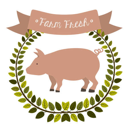 Farm design over white background, vector illustrationのイラスト素材