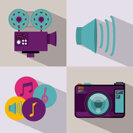 Technology design over white background, vector illustrationのイラスト素材