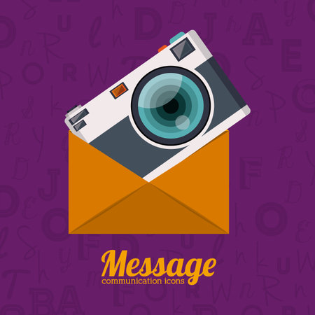 Email design over white background, vector illustrationのイラスト素材