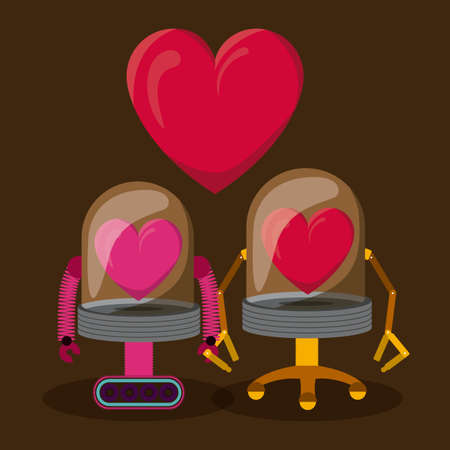 Robot design over white background, vector illustrationのイラスト素材