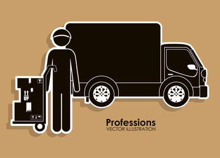 Profession design over white background, vector illustrationのイラスト素材