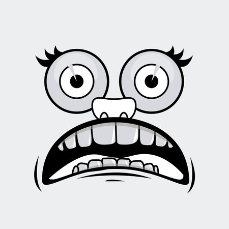 Cartoon design over white background, vector illustrationのイラスト素材