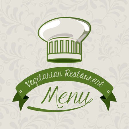 Restaurant design over beige background, vector illustrationのイラスト素材