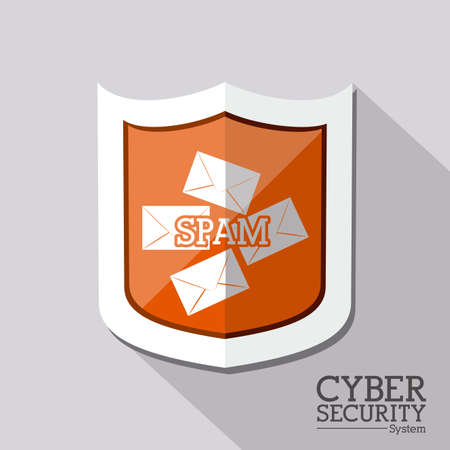 Security design over gray background, vector illustrationのイラスト素材