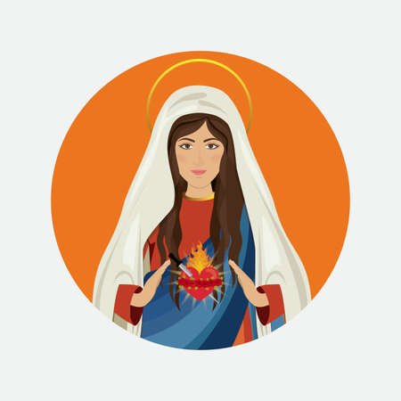 Christianity design over white background, vector illustrationのイラスト素材