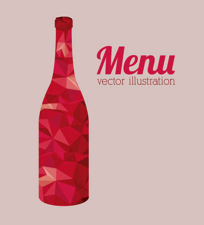 Restaurant design over pink background, vector illustrationのイラスト素材