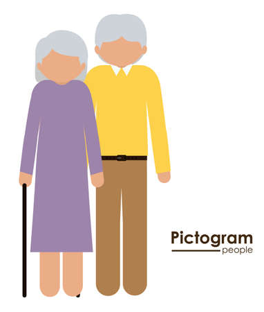 People design over white background, vector illustrationのイラスト素材