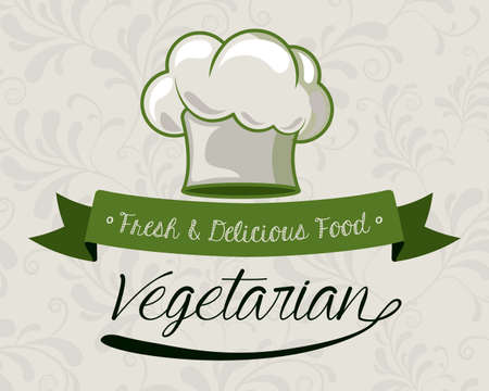 Restaurant design over beige background, vector illustrationのイラスト素材
