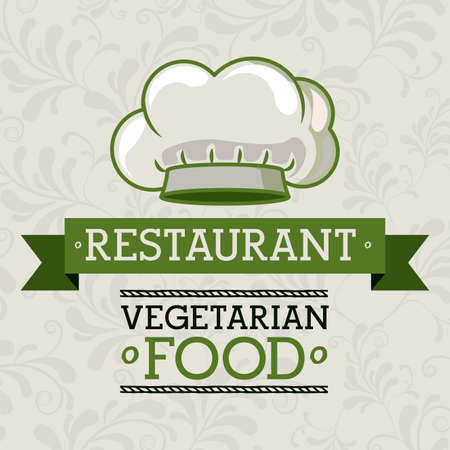 Restaurant design over beige background, vector illustrationのイラスト素材