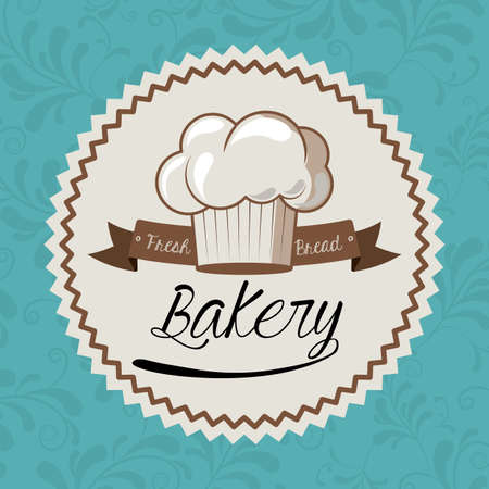 Restaurant design over blue background, vector illustrationのイラスト素材
