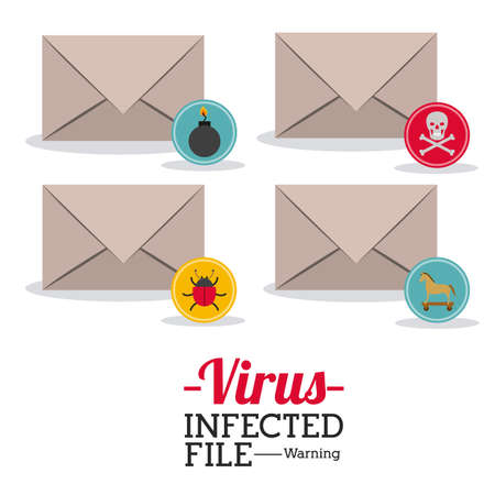 Security design over white background, vector illustrationのイラスト素材