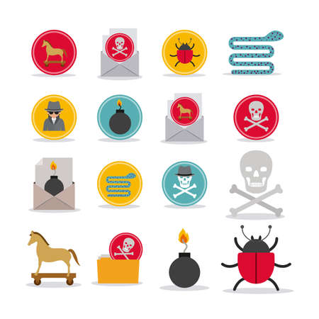 Security design over white background, vector illustrationのイラスト素材