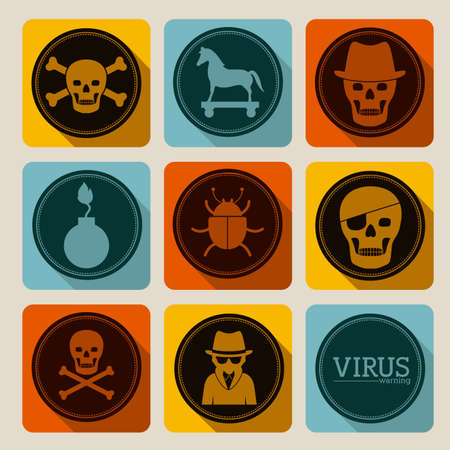 Security design over gray background, vector illustrationのイラスト素材