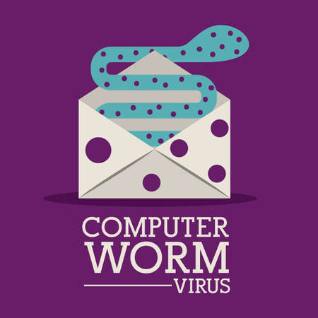Security design over purple background, vector illustrationのイラスト素材