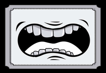 Cartoon design over white background, vector illustrationのイラスト素材