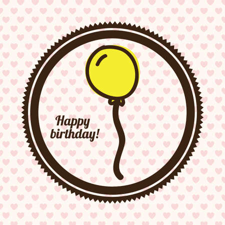 Birthday design over white background, vector illustrationのイラスト素材