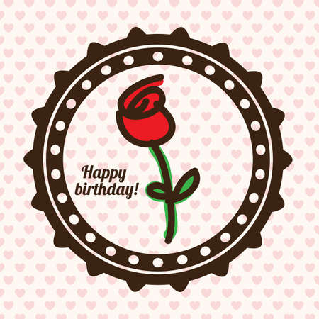 Birthday design over white background, vector illustrationのイラスト素材