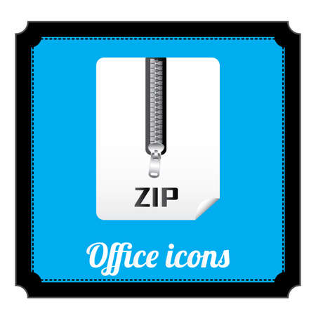 Office design over black background, vector illustrationのイラスト素材