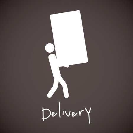 Delivery design over gray background, vector illustrationのイラスト素材