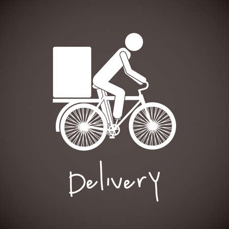Delivery design over gray background, vector illustrationのイラスト素材