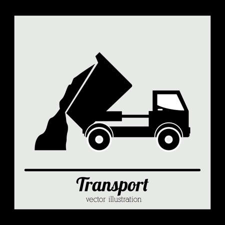 Transport design over black background, vector illustrationのイラスト素材