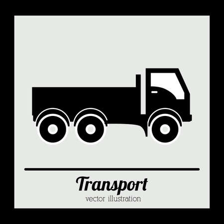 Transport design over black background, vector illustrationのイラスト素材