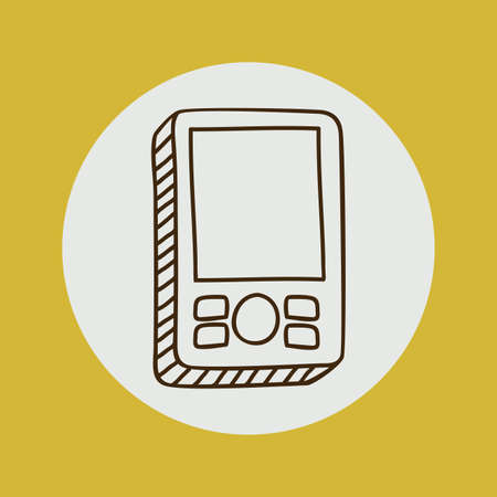 Music design over yellow background, vector illustrationのイラスト素材