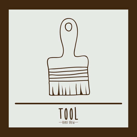 Tool design over brown background, vector illustrationのイラスト素材