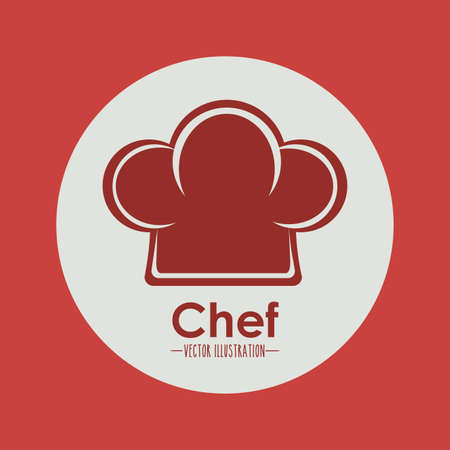 Restaurant design over red backgroundのイラスト素材