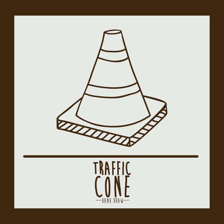 Road design over brown background, vector illustrationのイラスト素材